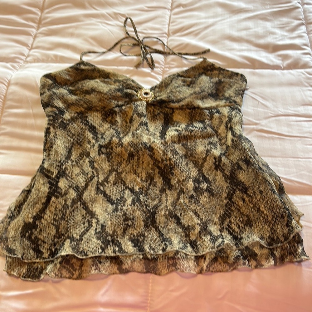 LAUNDRY BY SHELLI SEGAL HALTER TOP